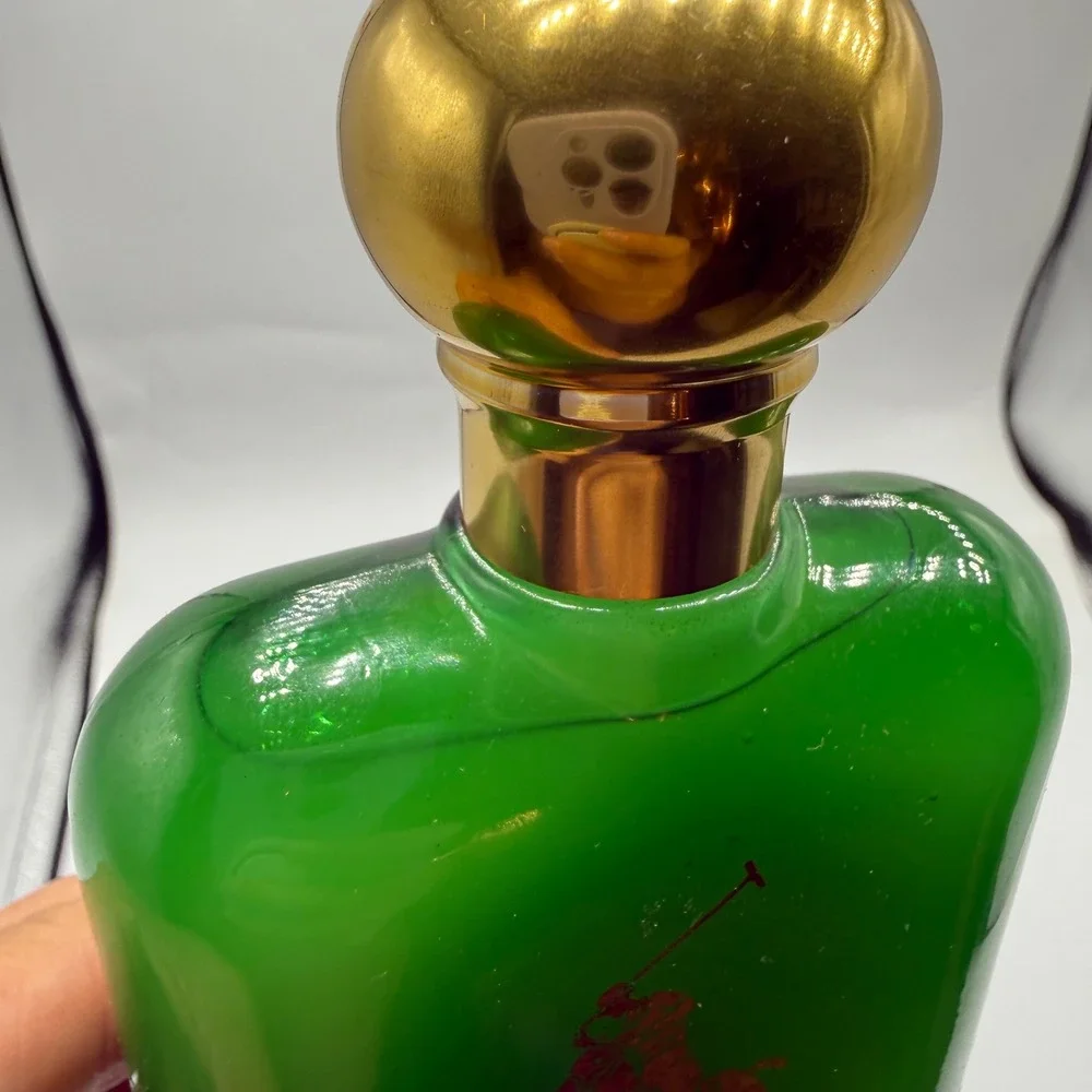 Polo Ralph Lauren After Shave Balm 4oz Green Glass Bottle Vintage Y2K With Box